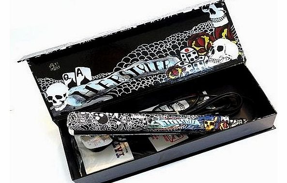 HerStyler  Tattoo Black Ceramic Hair Straightener