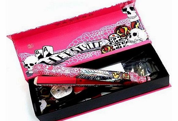  Tattoo Pink Ceramic Hair Straightener