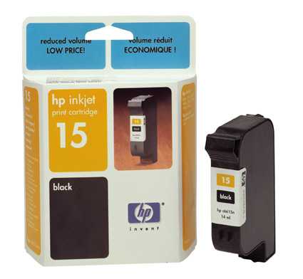 Hewlett Packard C6615N OEM Low Capacity Black Inkjet Cartridge