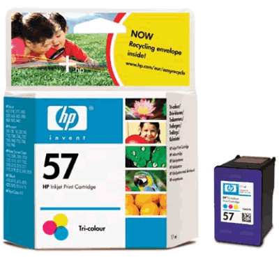 Hewlett Packard C6657AN OEM Colour Inkjet Cartridge