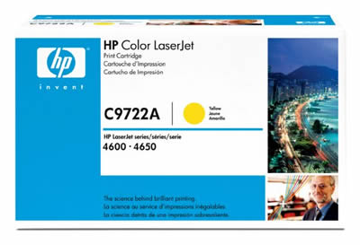 Hewlett Packard OEM C9722A Yellow Laser Toner