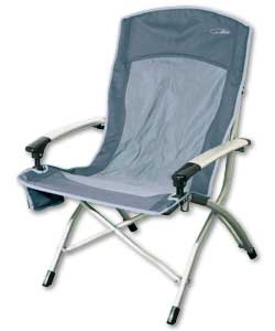 Hi Gear Aluminium Fixed Arm High Back Chair