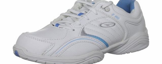 Hi-Tec Womens F110 White/Powder Blue/Silver Trainer A001733/011/01 5 UK, 38 EU, 7 US