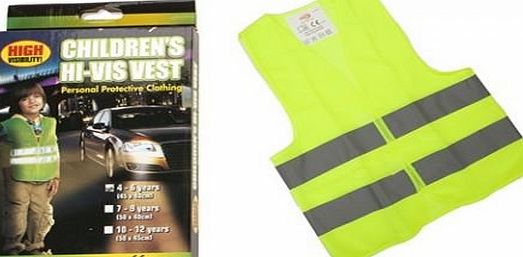 Hi-Viz Kids Safety Reflective Hi-Vis Waistcoat Illuminous Cycling Walk Childrens Jacket