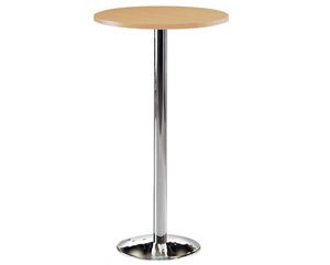 chrome frame round table