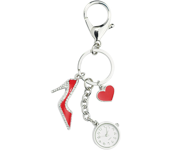 Heel Shoe Round Watch Charm Bracelet