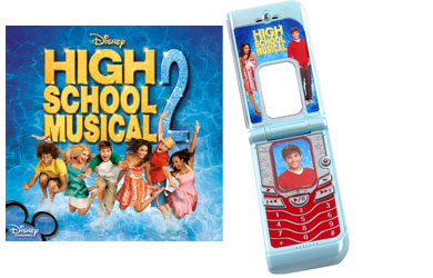 high school musical Flip Phone Music Player