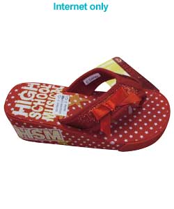 high school musical Wedge Flip Flop Size 10