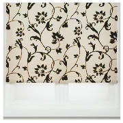 Flocked Floral Roller Blind,  60cm