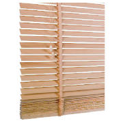 Wood Venetian Blind, Natural 120cm