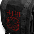 HIM Black Messenger Bag Backpack