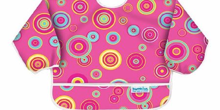 Hippychick Bumkins Sleeved Bib Pink Circles