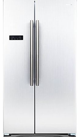 HiSense  RS731N4AW1 Large American Side By Side Fridge Freezer White