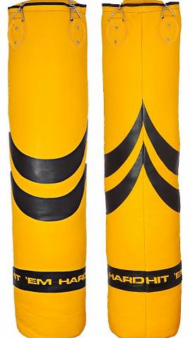 Hit Em Hard  Filled Boxing Punch Bag 4ft Kickboxing MMA Martial Arts Heavy Duty Equipment UFC Muay Thai