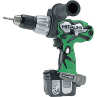 Hitachi Dv14Dl 14.4v Cordless Combi Hammer Drill   2 Lithium Ion Batteries