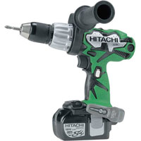 Hitachi Dv18Dl 18v Cordless Combi Hammer Drill   2 Lithium Ion Batteries Plus FREE Bit Set