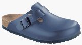 BIRKENSTOCK Boston, Clogs, leather, navy, narrow width, size 38