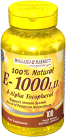 and Barrett Vitamin E Capsules 1000iu