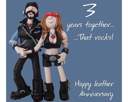 Holy Mackerel 3rd Wedding Anniversary Card