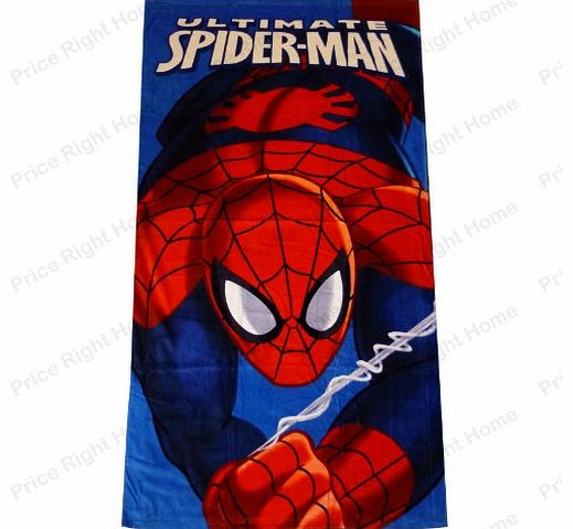 HOME-EXPRESSIONS MARVEL SPIDER-MAN TOWEL BEACH BATH TOWEL WEBSLINGER CHILDRENS BOYS 100 OFFICIAL ITEM