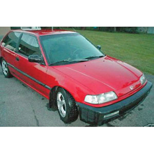 honda Civic 1990 Red