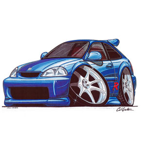 Civic Type R - Blue Kids T-shirt