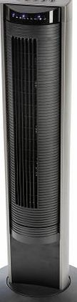 Honeywell Grey and Black Oscillating Tower Fan