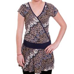 Ladies Hearts Wrap Dress - Eclipse