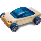 Hopscotch Enterprises Automoblox - Blue Sedan - Canadian Maple