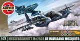 Airfix A50068 Dogfight Double De Havilland DH-98 Mosquito/ Messerschmitt Me262 1:72 Scale Twin Set Gift Set inc Paints Glue and Brushes