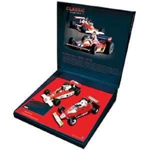 Scalextric Ferrari 312 and McLaren M23