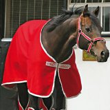 Horseware Ireland Amigo Jersey Cooler, Red/Pummice, 5ft9