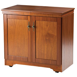 hostess Real Wood Heated Trolley - American Walnut HL6244AW