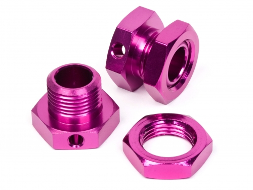 Hot Bodies 5mm Hex Wheel Adapters Purple Lightning Series