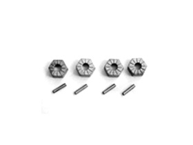 Hot Bodies Hex Wheel Hub 14mm And Pin Set (4Pcs)