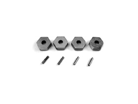 Hex Wheel Hub 17mm And Pin Set (4Pcs)