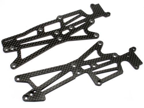 Hot Bodies Main Chassis (Woven Graphite) (Minizilla)