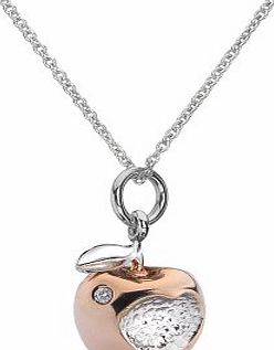 18ct Rose Gold Vermeil Apple Pendant