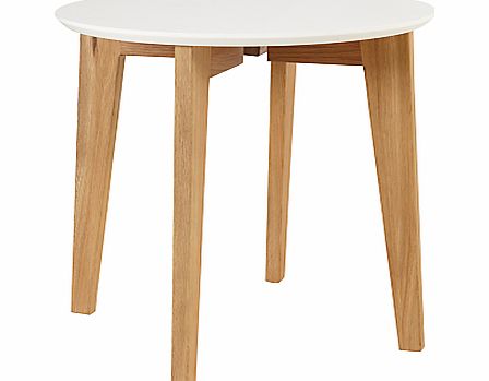 House by John Lewis Abin Side Table White / Oak