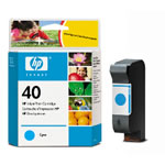 HP 51640C 42ml Cyan Ink Cartridge (No. 40)