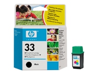 HP No.33 Black Ink Cartridge (40ml) 51633ME