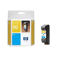 HP No.50 Cyan Ink Cartridge for DesignJet