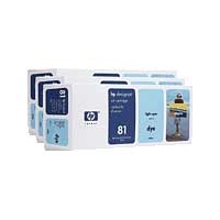 HP No.81 Dye 3-Ink Multipack- Light Cyan