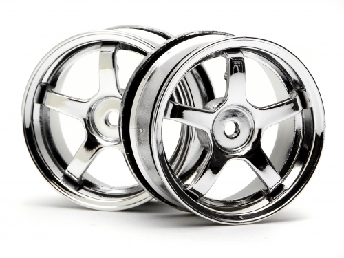 Hpi Deep Rim 5 Spoke Wheel Chrome 26mm 0mm Offset