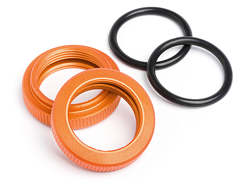 HPi Shock Adjuster Nut 20mm Orange (2Pcs) Baja 5B SS