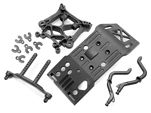 Skid Plate Body Mount & Shock Tower Set Savage X