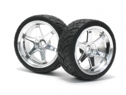 Hpi Super Drift Tyre(A Type) On TE37 Chrome Wheel