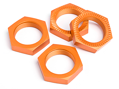 HPi Wheel Nut 24mm Orange (4Pcs) Baja 5B SS For 24mm