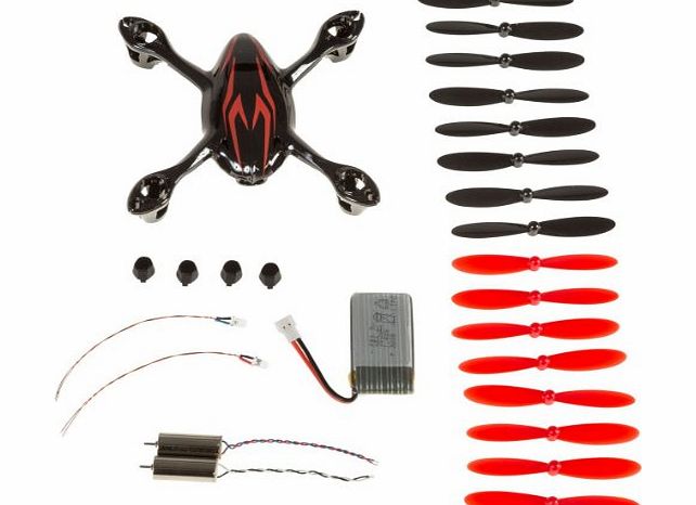 Hubsan The Hubsan X4 H107C Quadcopter Black/Red Crash Pack