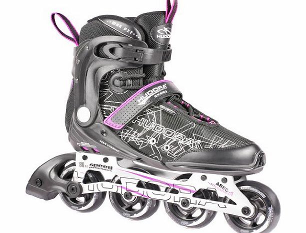 Hudora Inliner RX-23 Inline Skates Black Schwarz/Lila Size:11